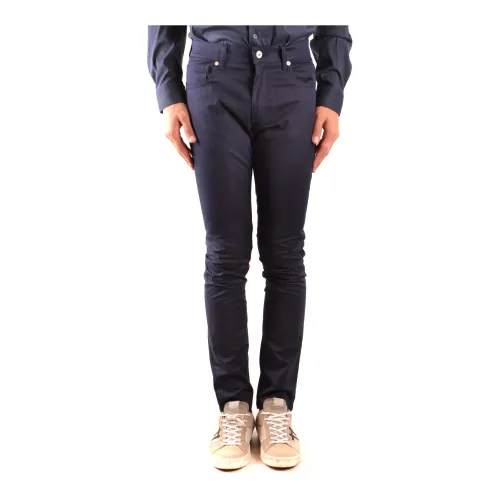 Moschino , Slim Fit Trousers ,Blue male, Sizes: