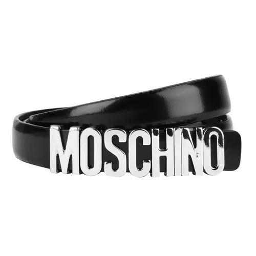 MOSCHINO Small Logo Belt - Black