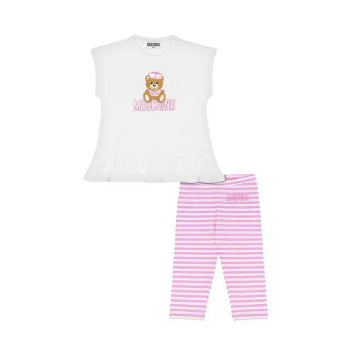 Moschino , Sporty T-Shirt and Leggings Set ,Multicolor female, Sizes: