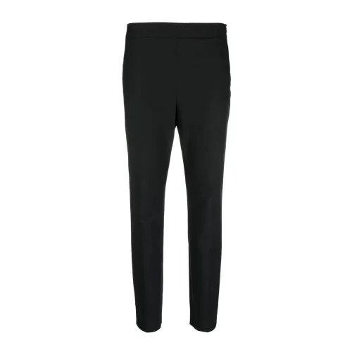 Moschino , Straight Black Pants ,Black female, Sizes: