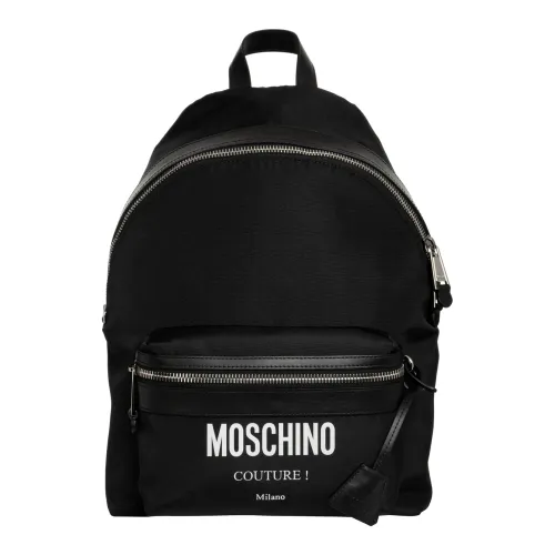 Moschino , Stylish Backpack with Adjustable Strap ,Black male, Sizes: ONE SIZE