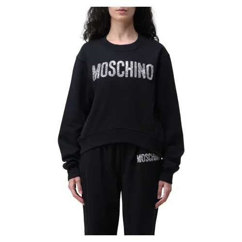 Moschino , Stylish Fleece Sweatshirt ,Black female, Sizes: