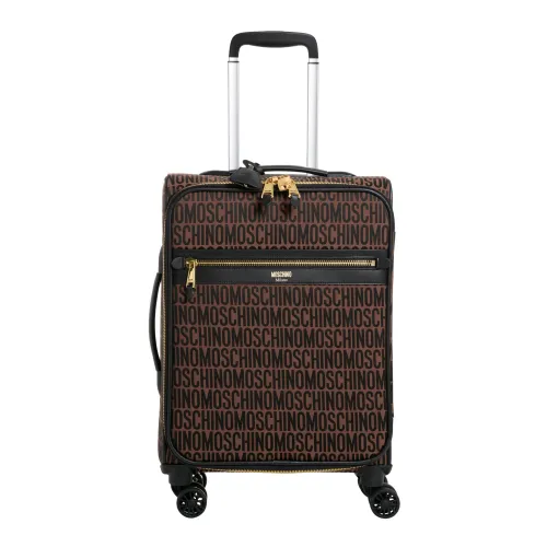 Moschino , Stylish Logo Cabin Bag ,Brown male, Sizes: ONE SIZE
