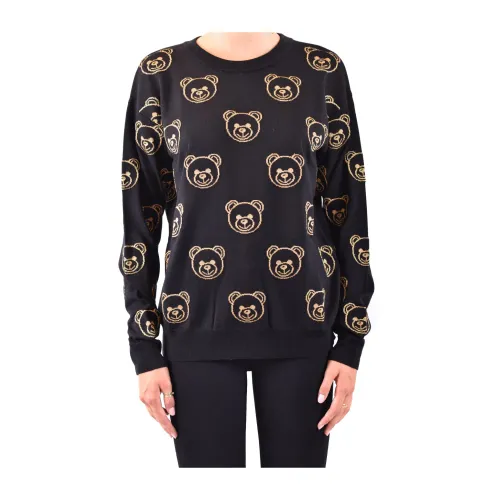 Moschino , Stylish Sweaters for Men and Women ,Black female, Sizes:
