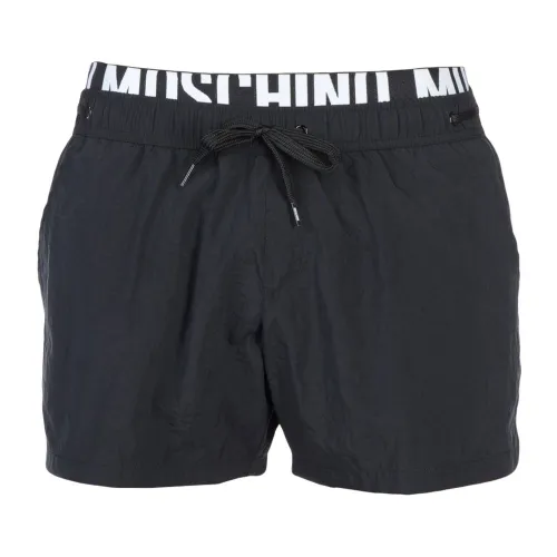 Moschino , Swim Shorts ,Black male, Sizes: