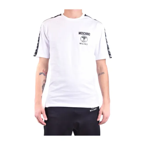 Moschino , T-Shirts, Stylish Collection ,White male, Sizes: