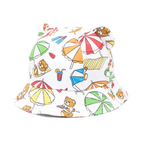 Moschino , Teddy Bear Motif Multicolored Hat ,Multicolor male, Sizes: