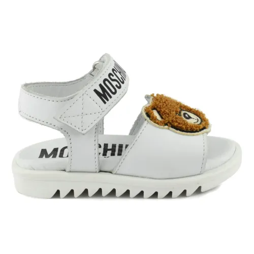 Moschino , Teddy Bear Open Toe Sandals ,White female, Sizes: