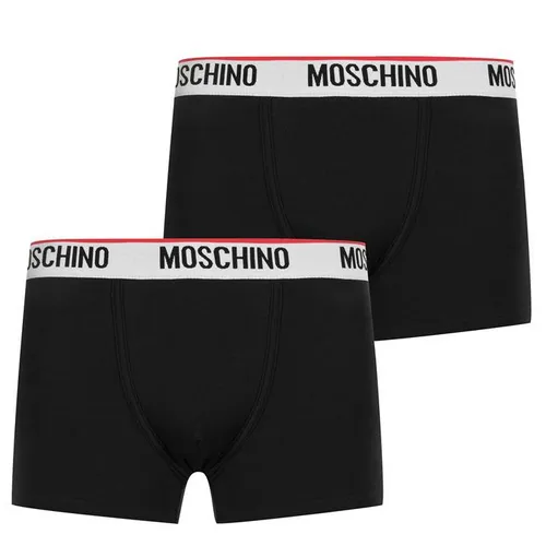 MOSCHINO Two Pack Boxer Trunks - Black
