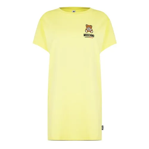 MOSCHINO Underbear T-Shirt Dress - Yellow