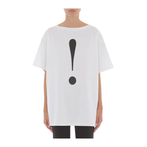 Moschino , White T-shirts and Polos ,White female, Sizes:
