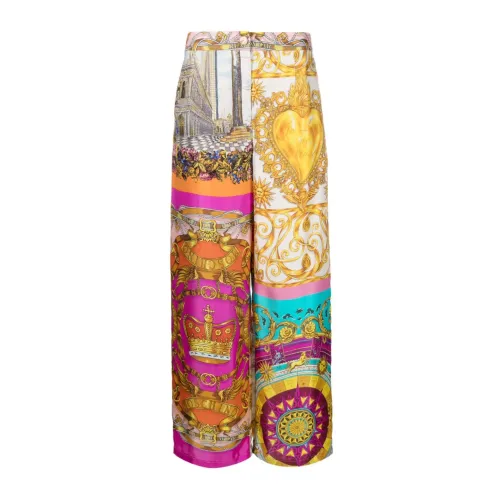 Moschino , Wide Trousers ,Multicolor female, Sizes: