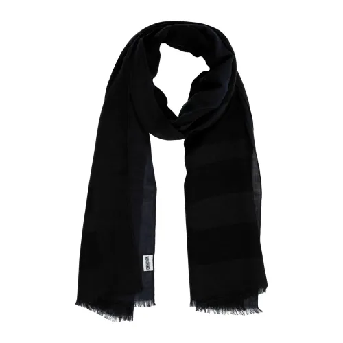 Moschino , Winter Wool Scarf ,Blue male, Sizes: ONE