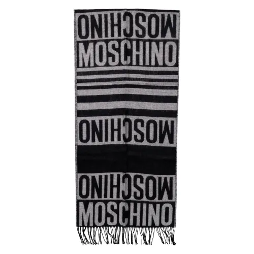 Moschino , Womens Scarf Autumn/Winter Collection ,Gray female, Sizes: ONE