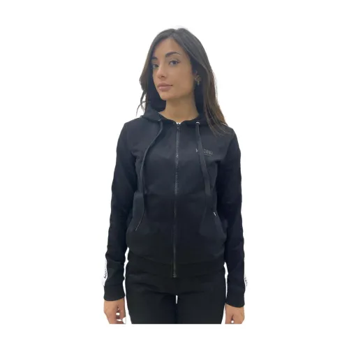 Moschino , Zippered Sweatshirt ,Black female, Sizes: