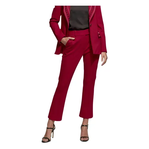 Moskada , Red Capri Pants - Elevate Your Style ,Red female, Sizes: