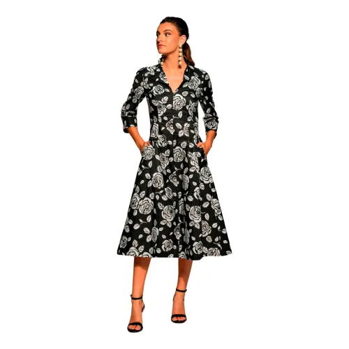 Moskada , Short Lilac Taffeta Shirt Dress ,Black female, Sizes: