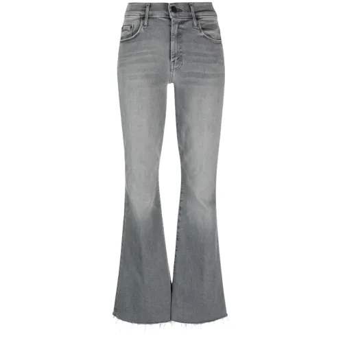 Mother , Frayed Weekend Jeans ,Gray female, Sizes: