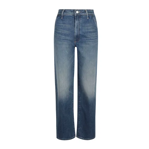 Mother , High Waist Spinner Prep Jeans ,Blue female, Sizes: