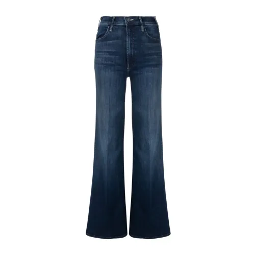 Mother , `The Hustler Roller Sneak` Jeans ,Blue female, Sizes: