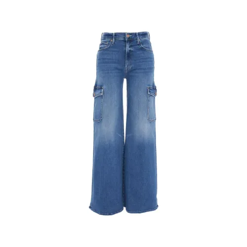 Mother , Wide Jeans ,Blue female, Sizes: