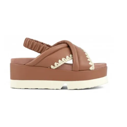 Mou , Flat Sandals ,Brown female, Sizes: