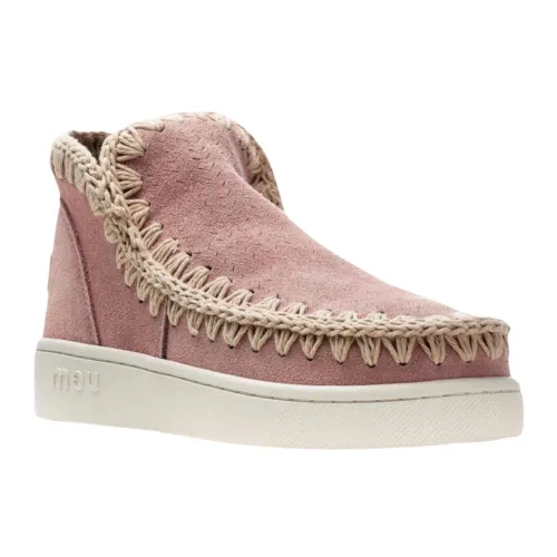 Mou , Lace-up Boots ,Pink female, Sizes: