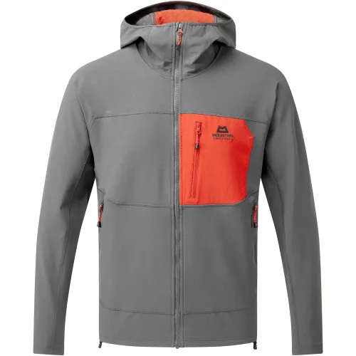 Mountain Equipment Arrow Hooded Jacket: Anvil/Redrock: