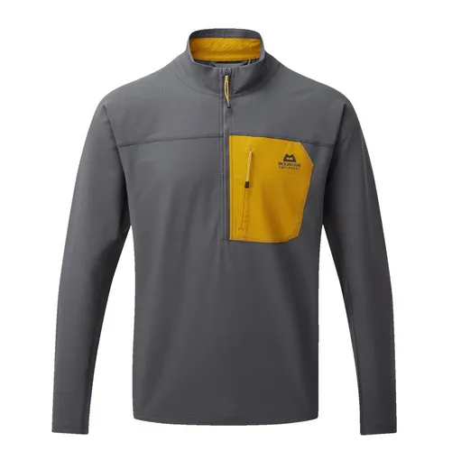 Mountain Equipment Mens Arrow 1/4 Zip Softshell T-Shirt (Anvil Grey)
