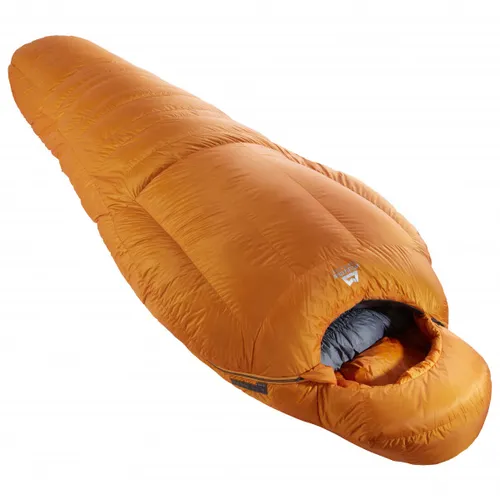 Mountain Equipment - Redline - Down sleeping bag size Long - Body Size: 200 cm, brown/orange