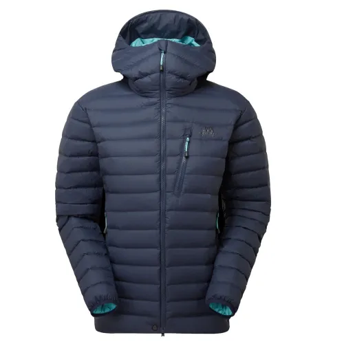Mountain Equipment Womens Earthrise Hooded Down Jacket: Cosmos: