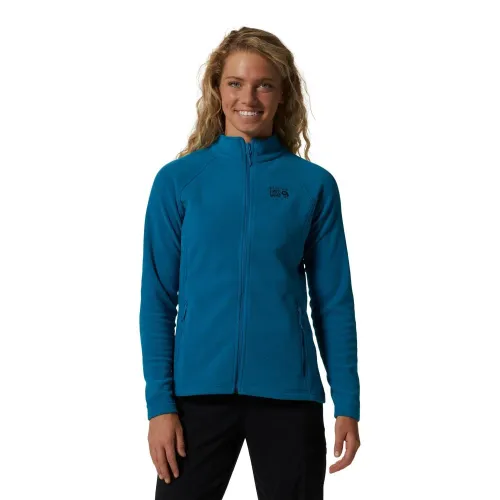 Mountain Hardwear Womens Polartec Microfleece Full Zip: Vinson Blue: X