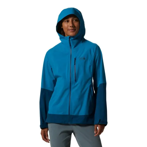 Mountain Hardwear Womens Stretch Ozonic Waterproof Jacket: Vinson Blue