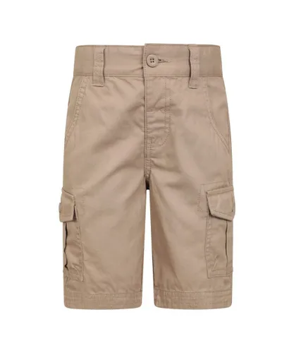 Mountain Warehouse Childrens Unisex Childrens/Kids Cargo Shorts (Beige) Cotton