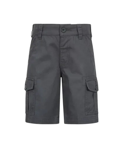Mountain Warehouse Childrens Unisex Childrens/Kids Cargo Shorts (Charcoal) Cotton