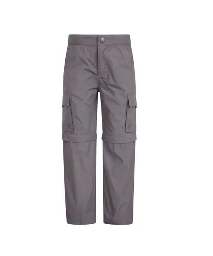Mountain Warehouse Childrens Unisex Childrens/Kids Convertible Active Trousers (Dark Grey)