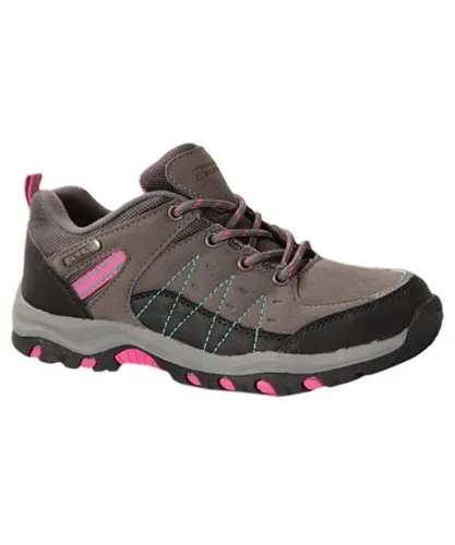 Mountain Warehouse Childrens Unisex Childrens/Kids Stampede Waterproof Suede Walking Shoes (Grey)