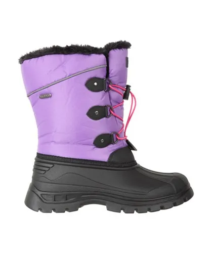 Mountain Warehouse Childrens Unisex Childrens/Kids Whistler Adaptive Snow Boots (Dark Purple)