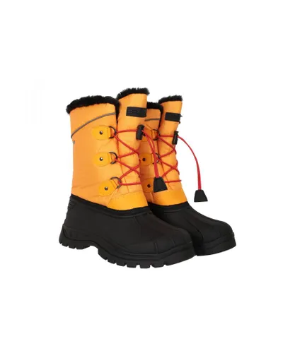 Mountain Warehouse Childrens Unisex Childrens/Kids Whistler Adaptive Snow Boots (Yellow)