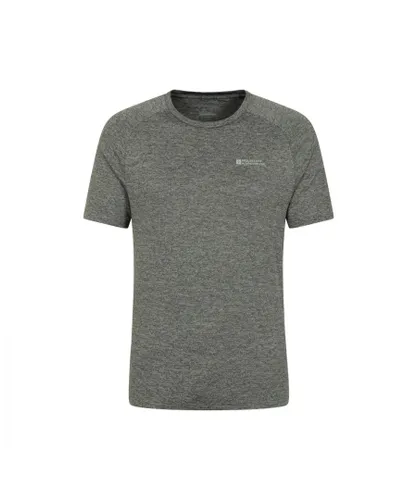 Mountain Warehouse Mens Agra Striped IsoCool T-Shirt (Dark Khaki)