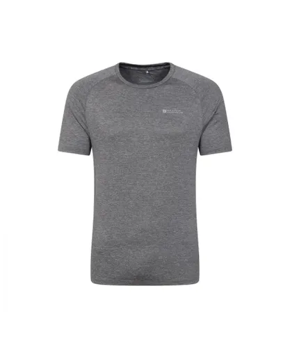 Mountain Warehouse Mens Agra Striped IsoCool T-Shirt (Grey)