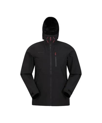 Mountain Warehouse Mens Bachill Three Layer Waterproof Jacket (Black)