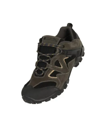 Mountain Warehouse Mens Curlews Waterproof Suede Walking Shoes (Khaki)