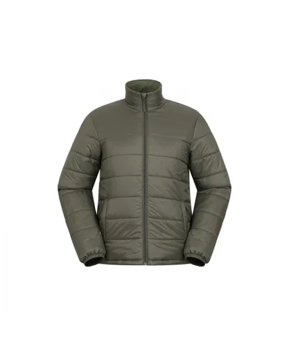 Mountain Warehouse Mens Essentials Lightweight Padded Jacket (Khaki) Nylon