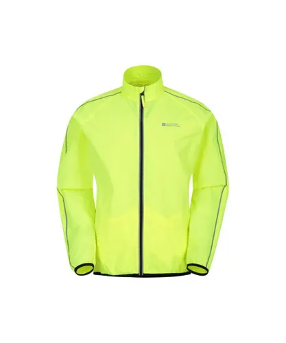 Mountain Warehouse Mens Force Reflective Water Resistant Jacket (Yellow)