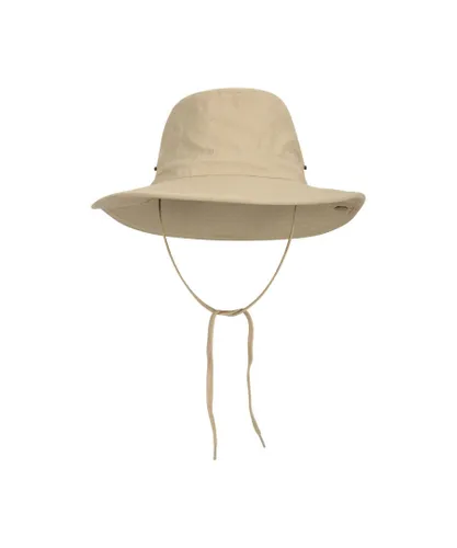 Mountain Warehouse Mens Irwin Water Resistant Travel Hat (Beige) Cotton - One