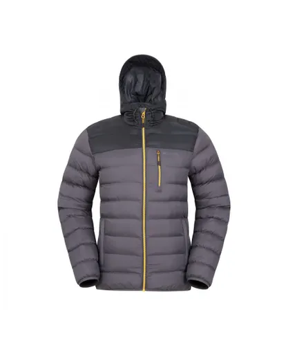 Mountain Warehouse Mens Link Padded Jacket (Grey) Nylon