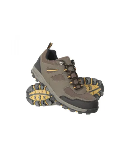 Mountain Warehouse Mens Mcleod Outdoor Wide Walking Shoes (Brown)