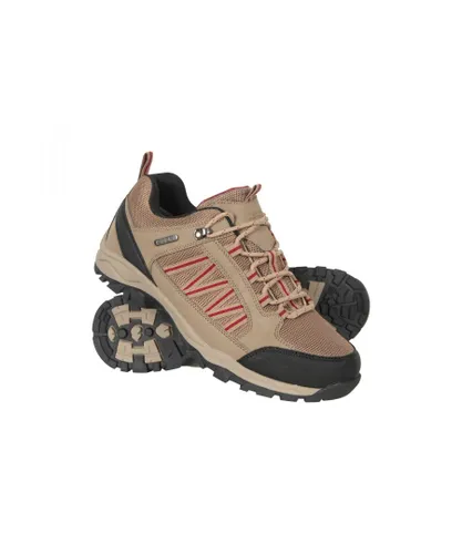 Mountain Warehouse Mens Path Waterproof Walking Shoes (Beige)
