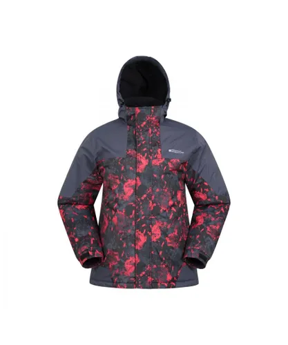 Mountain Warehouse Mens Shadow II Printed Ski Jacket (Dark Grey)